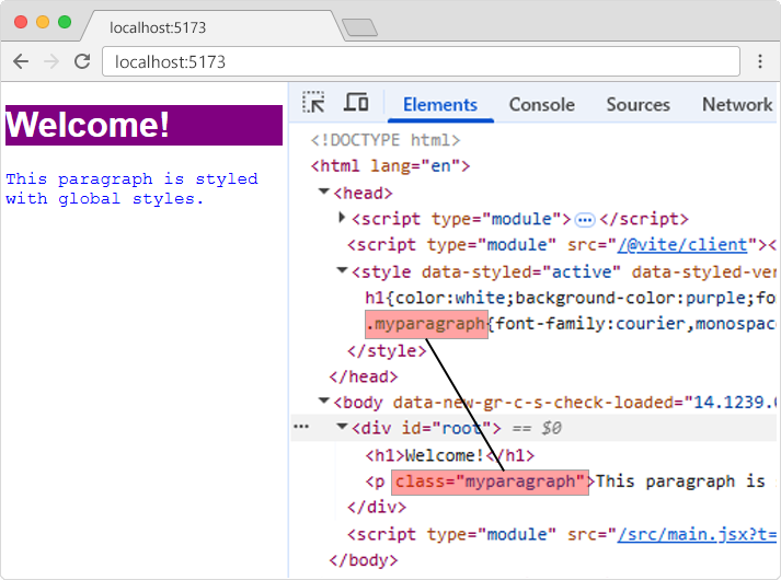 React CSS in JS